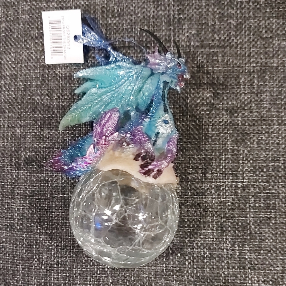 Mystical Dragon with Glass Orb